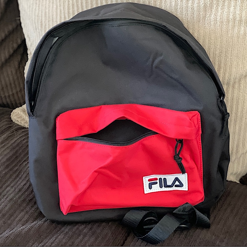 Mini Backpack — FILA, Black and Red - Picture 5 of 12
